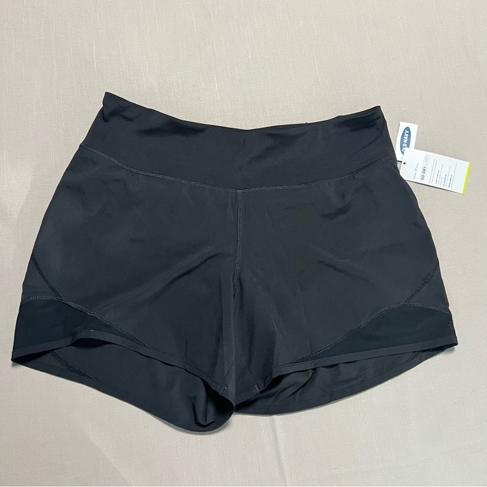 Old Navy Active Go Dry Liner Black Shorts Women Medium Running Shorts - Picture 2 of 9